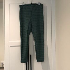 Ann Taylor Green Printed Leggings